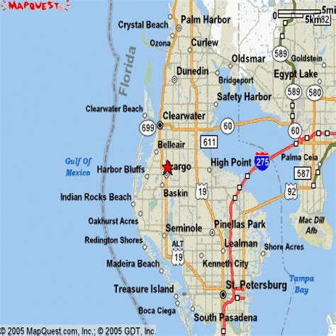 Google Earth Clearwater Beach Florida Map